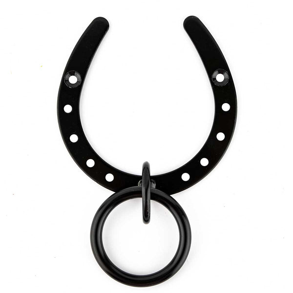 Decorative Horseshoe Cross Tie Plate with Ring